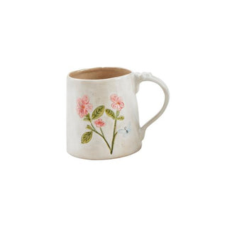 pink flower mug