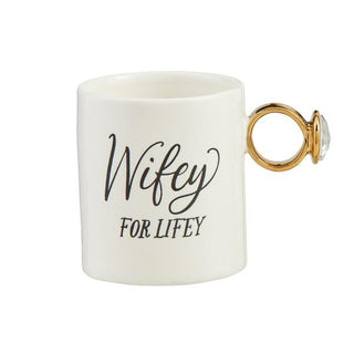 wifey ring handle mug