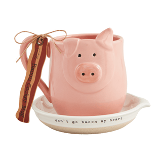 ceramic pig bacon cooker