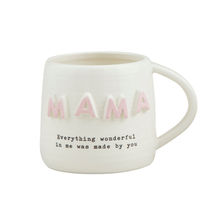 pink mama chunky letter mug