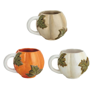 leaf gourd mugs - assorted