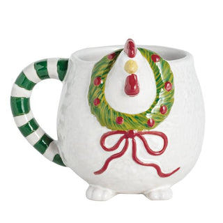 christmas chicken mug