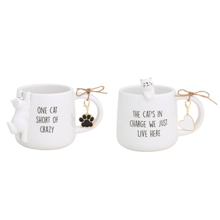 cat figure mugs - assorted