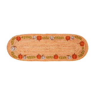 pumpkin jute table runner