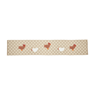 crochet farm animal table runner