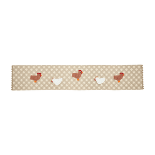 crochet farm animal table runner