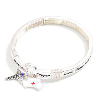 'nurses prayer' bangle bracelet