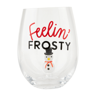snowman icon wine glass