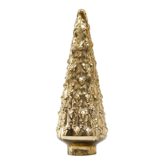 18" golden glass tree