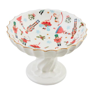 nutcracker pedestal candy dish