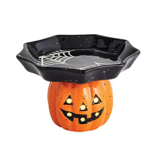 pumpkin LED candy pedestal