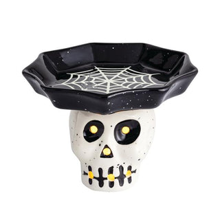 skeleton LED candy pedestal candy bowl