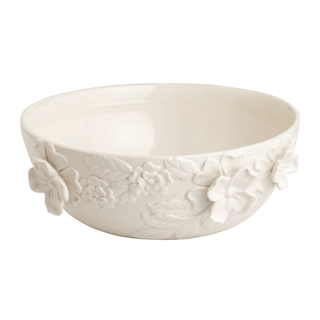 white floral bowl
