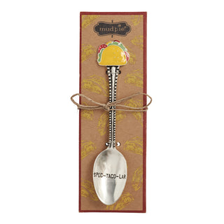 enamel salsa spoons - assorted