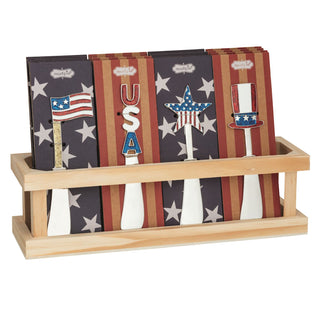 enamel americana spreaders - assorted
