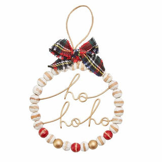 ho ho ho beaded ornament