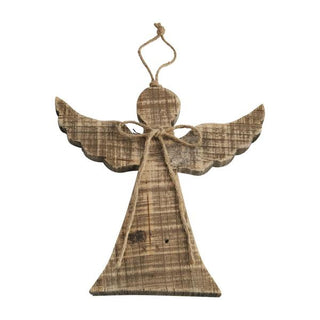 small wood angel ornament