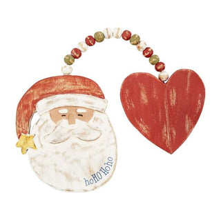 heart wood double ornament