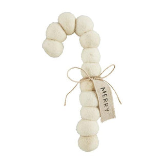 pom merry candy cane ornament