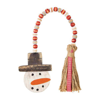 snowman tassel double ornament