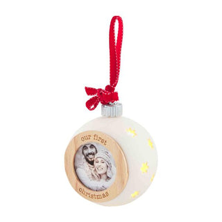 first christmas light up ornament