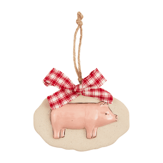 assorted farm animal ornaments