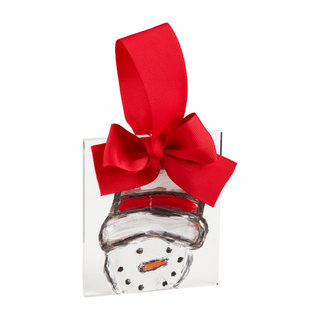 snowman acrylic ornament