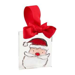 santa acrylic ornament