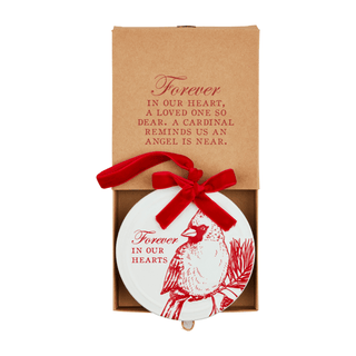 cardinal ceramic box ornament