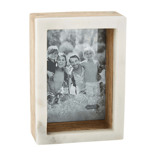large marble block picture frame