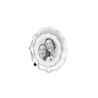 round wavy metal mini frame