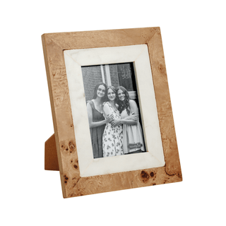 burlwood and marble frames - assorted