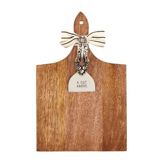 square cheese board and utensil set