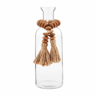 tassel bead bud vase