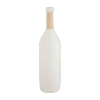 white stoneware bottle vase