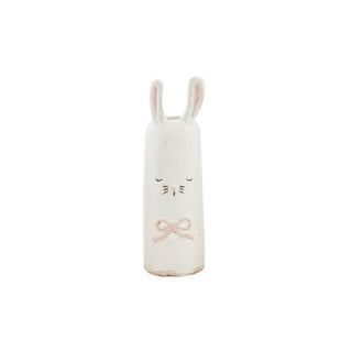 pink bow bunny bud vase