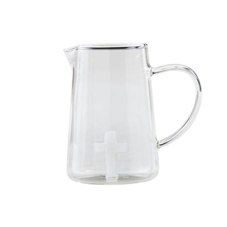 cross glass bud vase