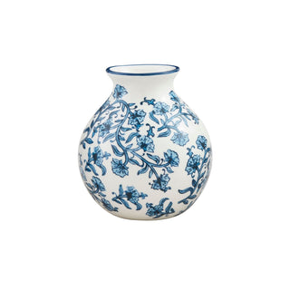 block print flower vases - assorted
