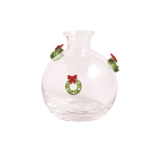 glass christmas bud vases - assorted