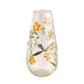 large pressed flower vase