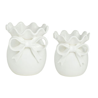 bow vases - assorted