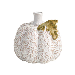 pressed lace pumpkin bud vases - assorted