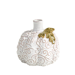 pressed lace pumpkin bud vases - assorted