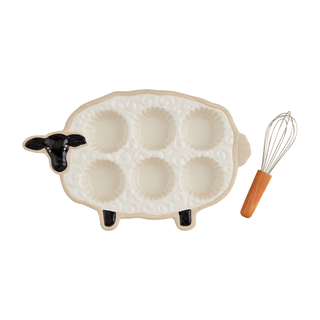 sheep muffin tray set