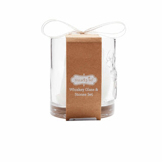 side deer whiskey glass