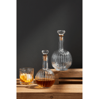 glass door knob decanters - assorted