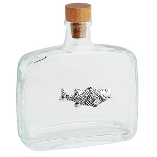 fish metal decanter