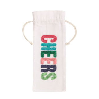 beaded birthday wine bags - assorted