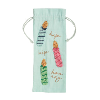 beaded birthday wine bags - assorted