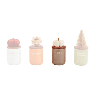 fall topper mini candles - assorted